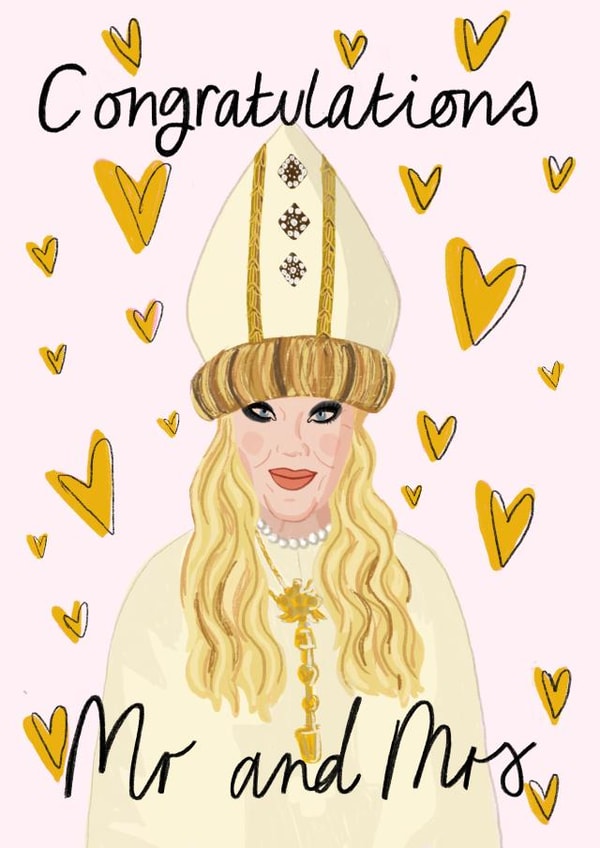 Moira Rose Schitts Creek Wedding Card created by Faye Finney