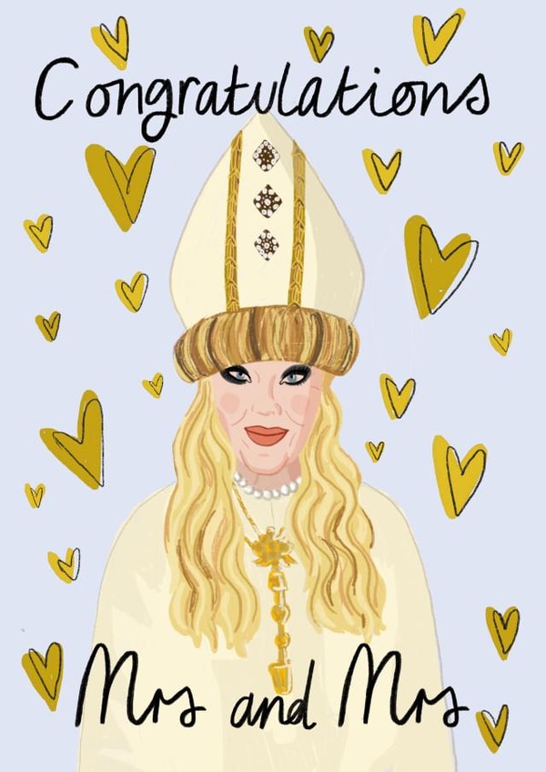 Moira Rose Wedding Mrs and Mrs Card created by Faye Finney