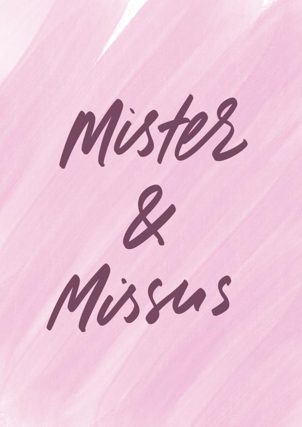 Mister and missus created by lowkey print studio