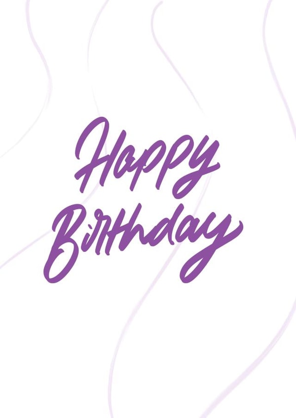 Happy birthday hand lettered created by lowkey print studio