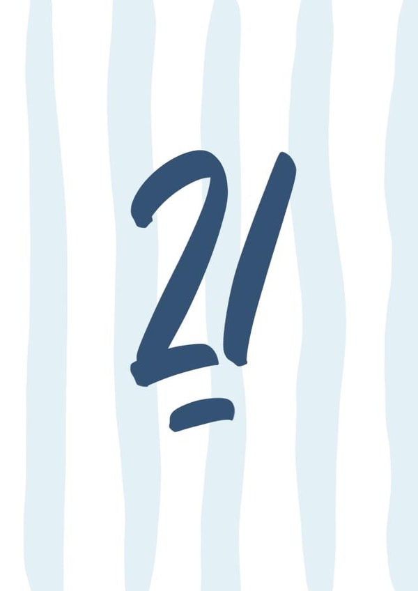 21st birthday hand lettered created by lowkey print studio