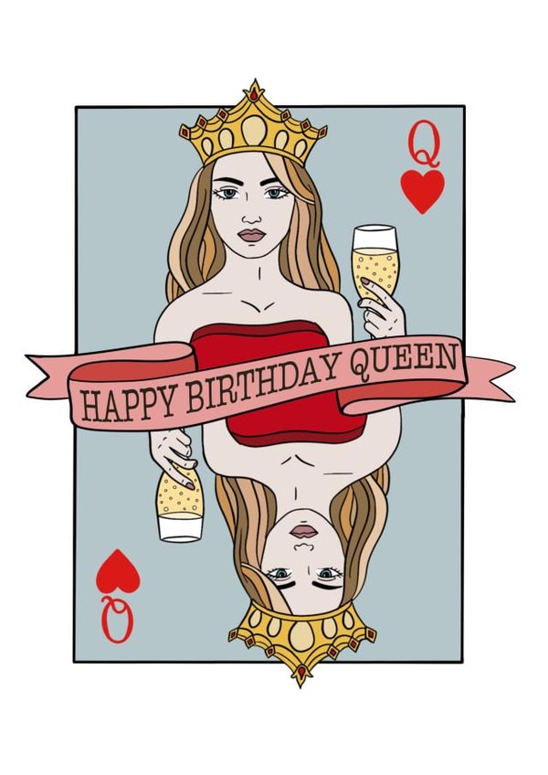 Happy Birthday Queen of Hearts created by Wooden It Be Precious