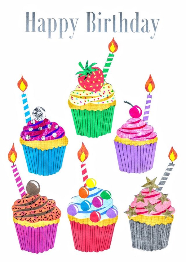 Cupcake Birthday Card created by Sitting Knitting