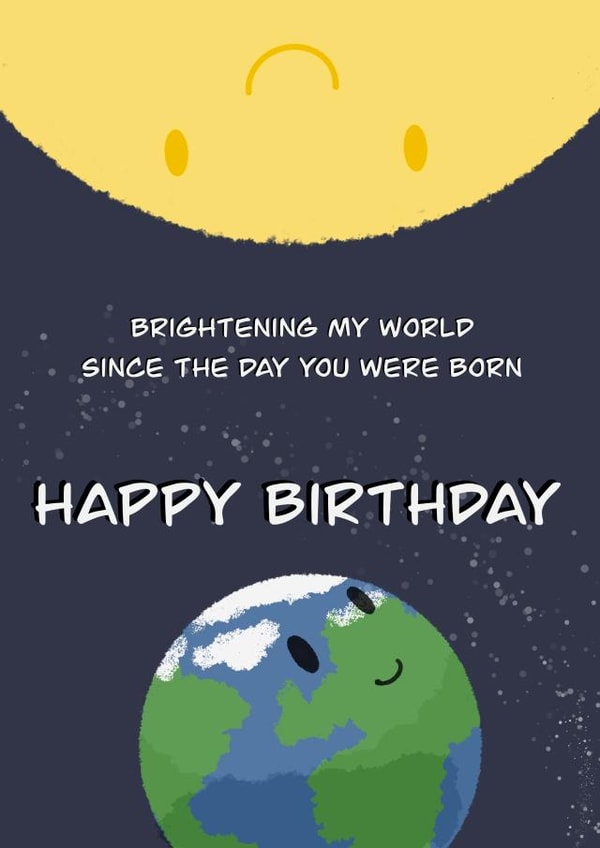 Brightening my world birthday card created by Cris Stewart