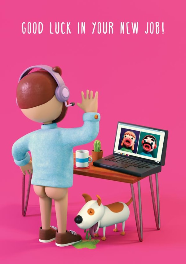 Funny zoom call fail - new job card created by FUNTZ