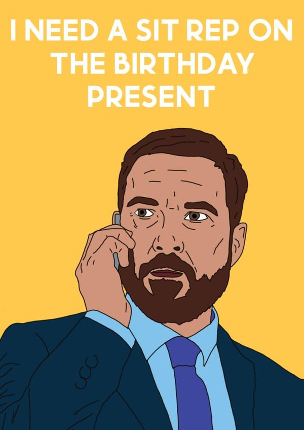 Line of Duty Arnott Card created by Sketchy Cards