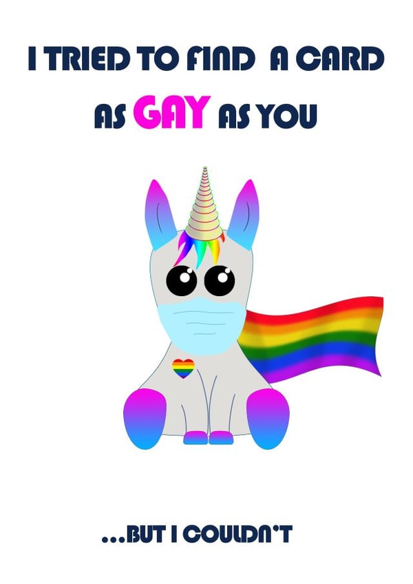 Gay card created by Juan Gea