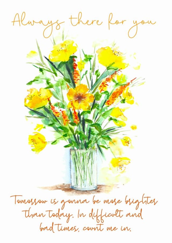 Always there for you card 1001 created by preeta varkey