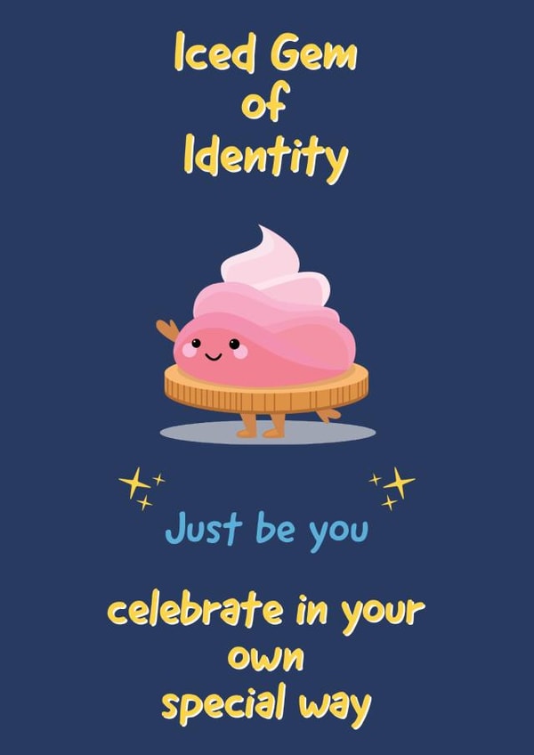 Cute Character birthday card 1001 created by Bakeeze