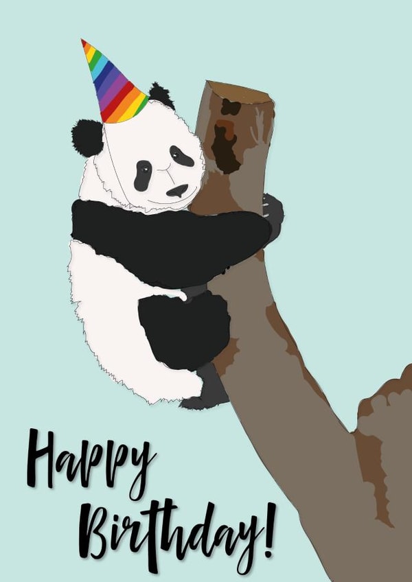Birthday Panda created by Follow the LOUD