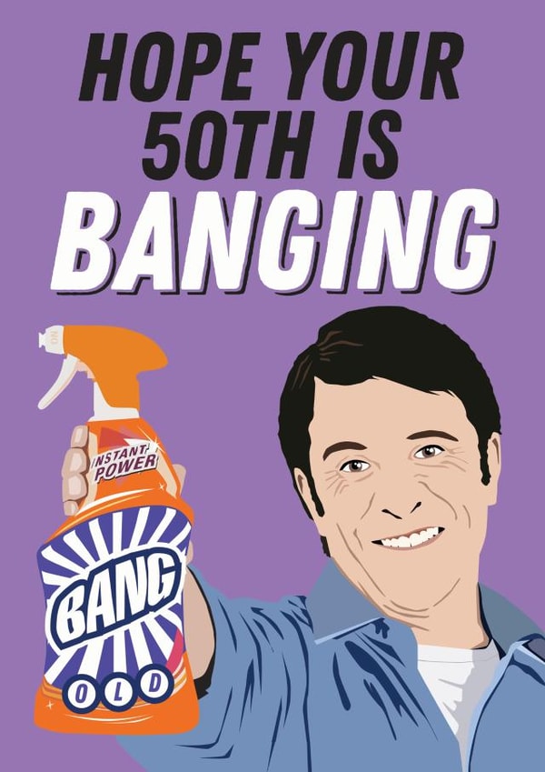 50th Birthday Cillit Bang Card created by Kyleigh Orlebar