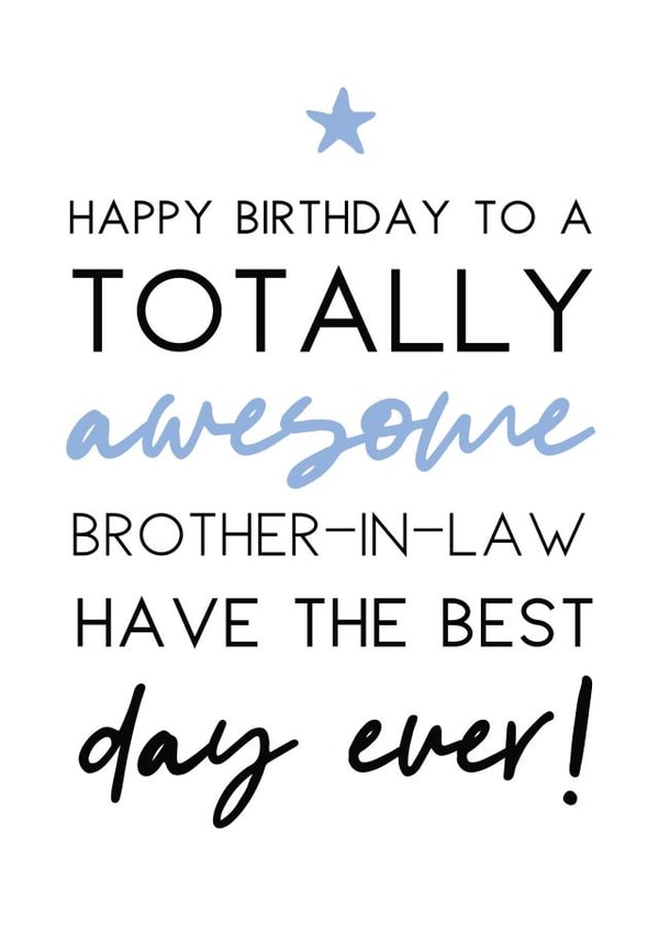 Brother-in-law Birthday card created by Word Up Creative