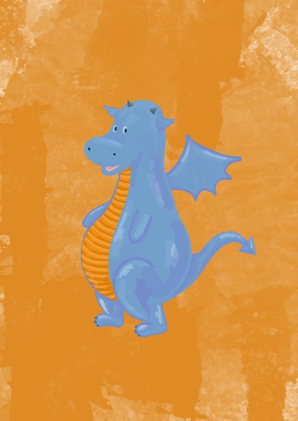 Dragon Children's Card created by Aphra Art