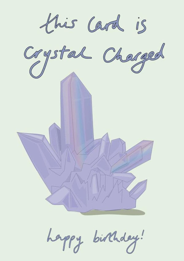 Crystal charged birthday card created by Eat the Moon