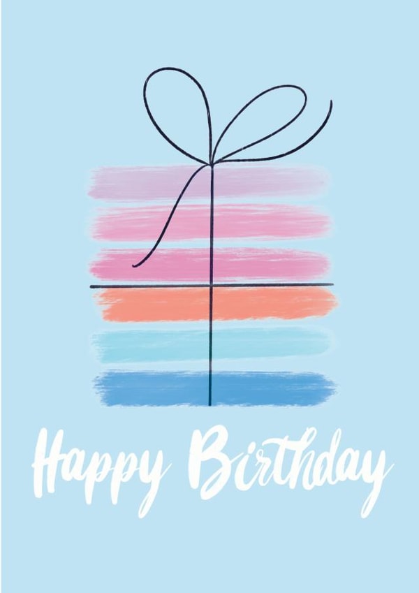 Classic Birthday Card - Present - Gift created by Bluubirch