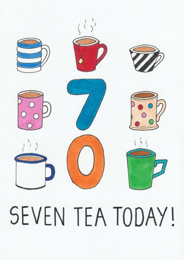 70th Tea Birthday created by Ow Cards