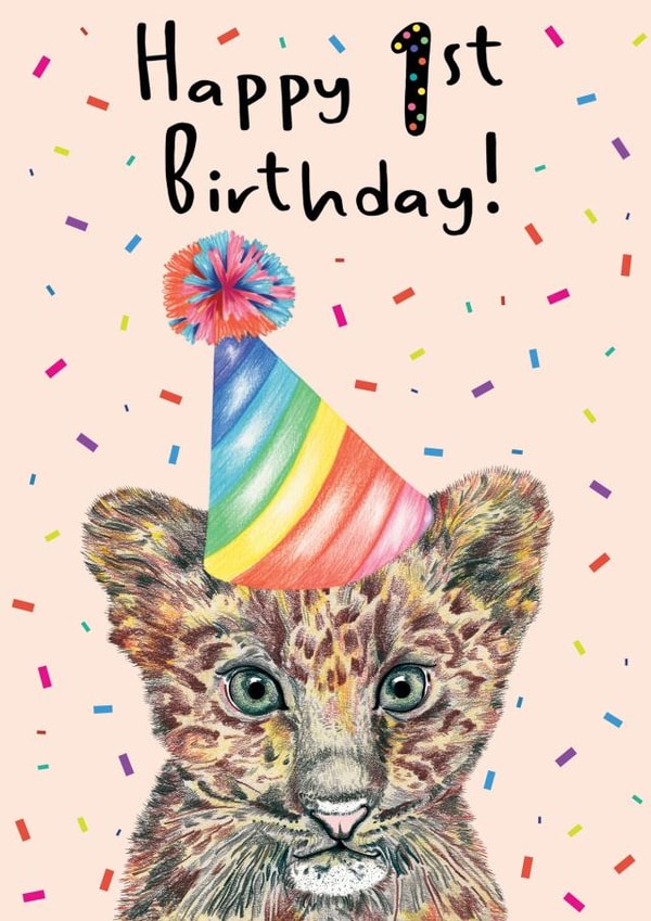 Party Animal Leopard 1st Birthday Card created by Amy Florence Design