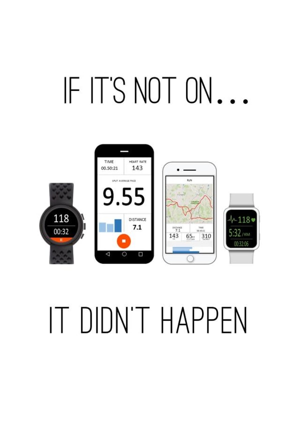 If it's not on....Funny Cycling Running Swimming Card created by Worry Less Design