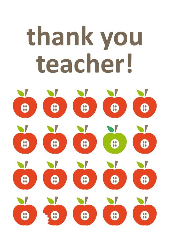 Thank You Apples for Teacher created by Comfy Marmalade