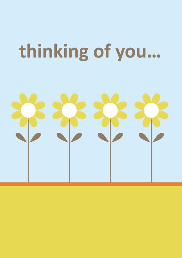 thinking of you daisies created by Comfy Marmalade