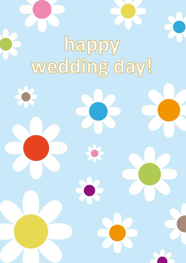 wedding day daisies created by Comfy Marmalade