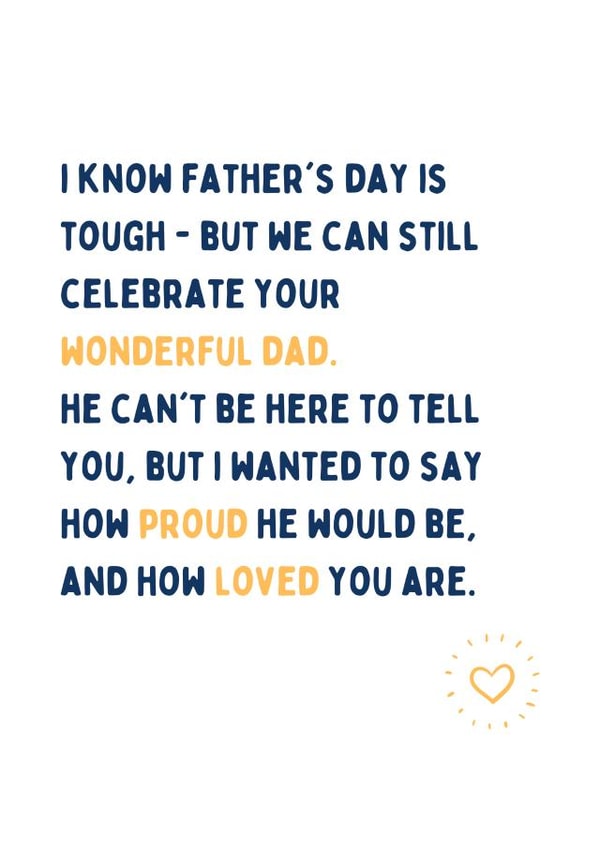 Father's Day Support Sympathy Card created by Em Designs