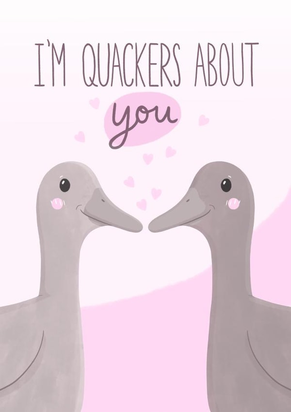 Quackers About You Anniversary Card created by Stripy Fish Designs