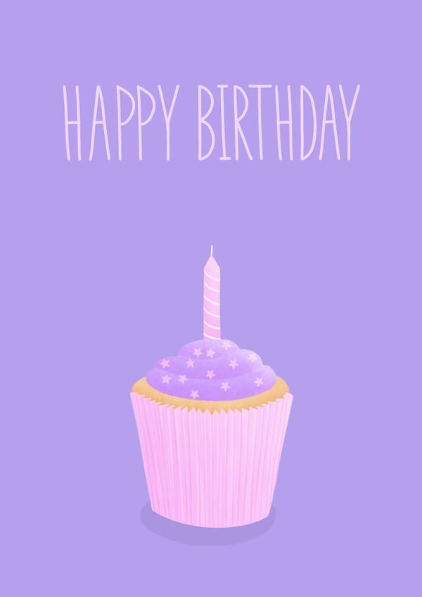 Cupcake Birthday Card created by Stripy Fish Designs