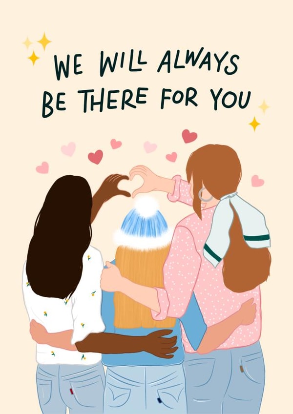 Always Be There For You Friendship Card created by Leah Chong - Leah Design