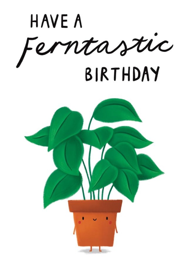 Ferntastic Birthday Card created by Sophie Kent Illustration