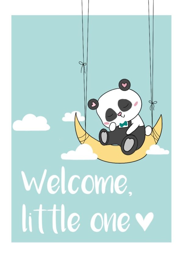 New Baby panda Card created by Sarah  O’Reilly
