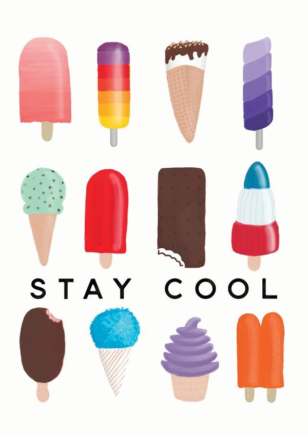 Stay Cool Ice Lolly Card created by Redback Cards