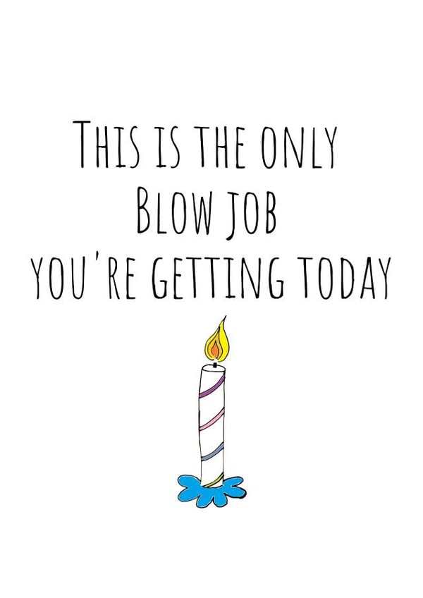 Rude Birthday Card for Partner created by Aimee Ashton