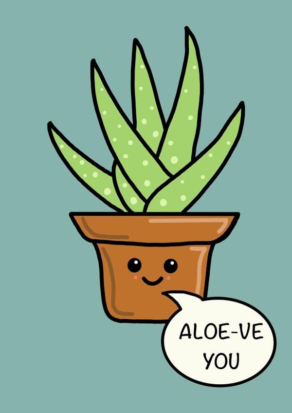 Aloe Vera - I Love You Card created by Rohan