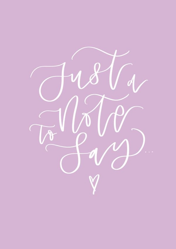 Just a Note to Say... created by _ellastrations