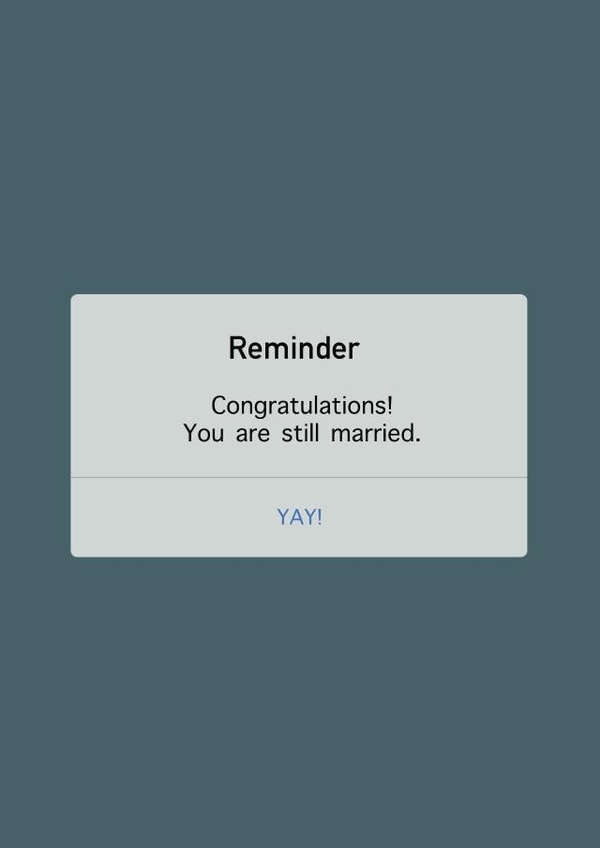Reminder - Still Married Card created by Sansemi