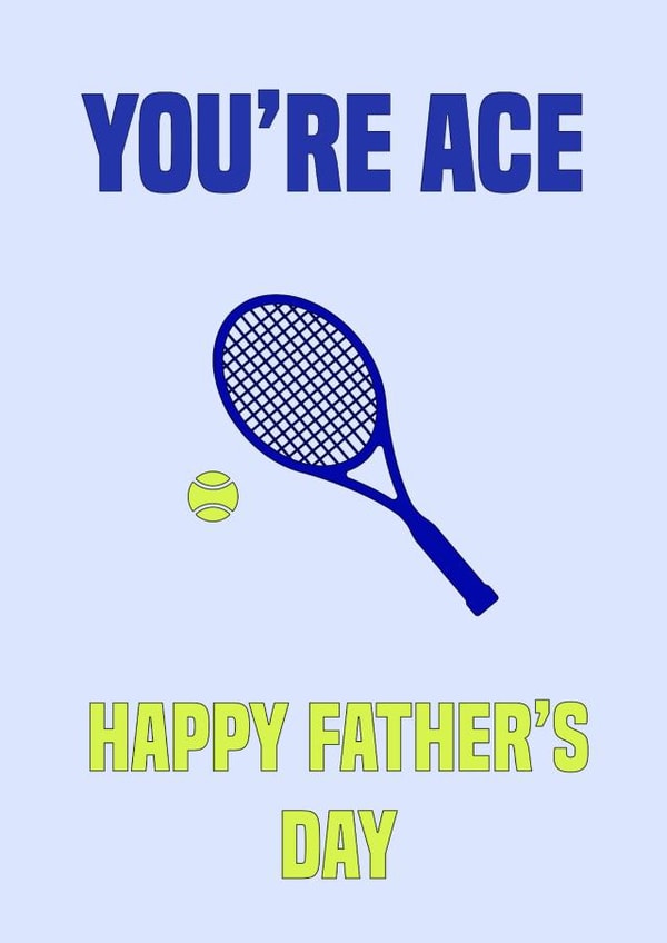 Tennis father's day card created by SP Designs