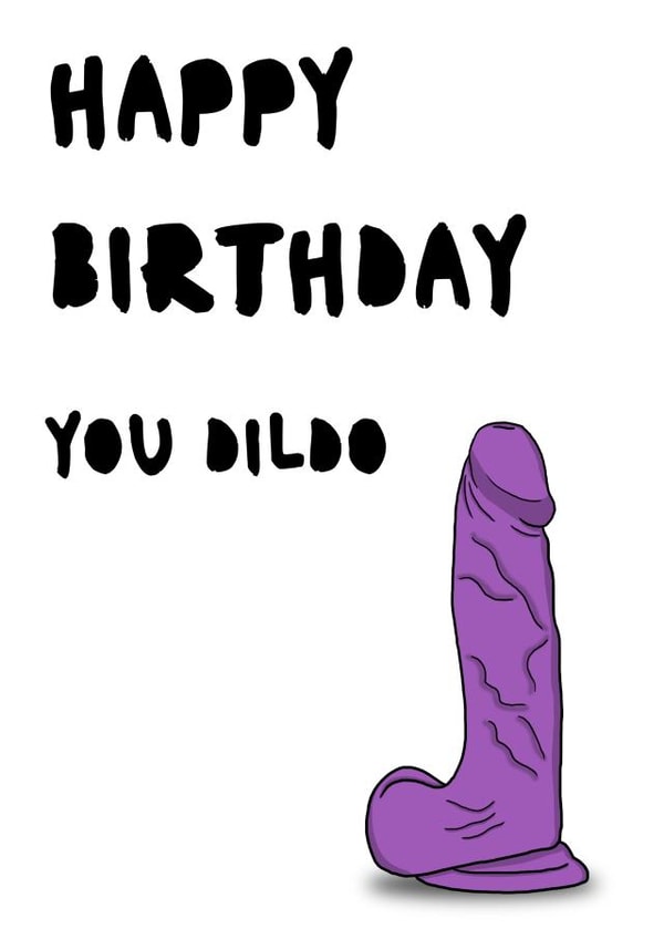 Happy Birthday Dildo created by Blue Goldfish