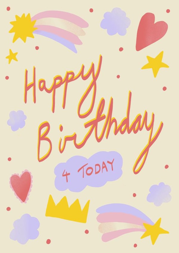 4 Today Birthday Card created by Katie Bennett