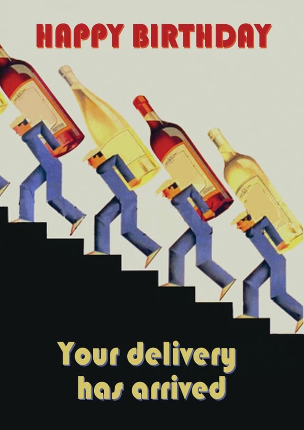 Happy Birthday Wine Delivery created by RFFME Designs