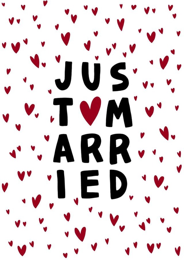 Just Married - Gorgeous Hearts Card created by Hannah Boulter