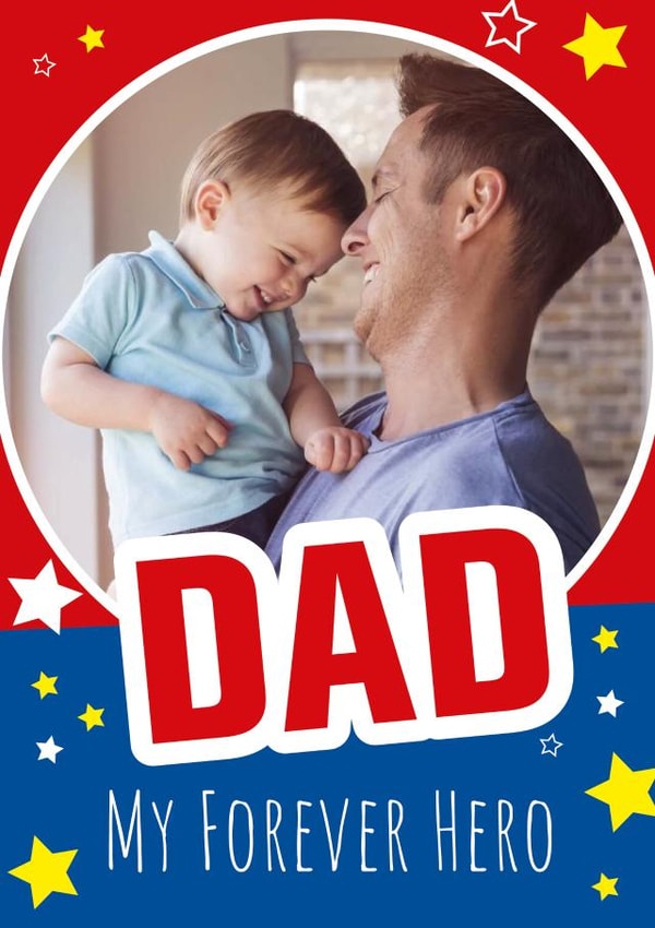 Forever hero father's day card created by Yeti Design