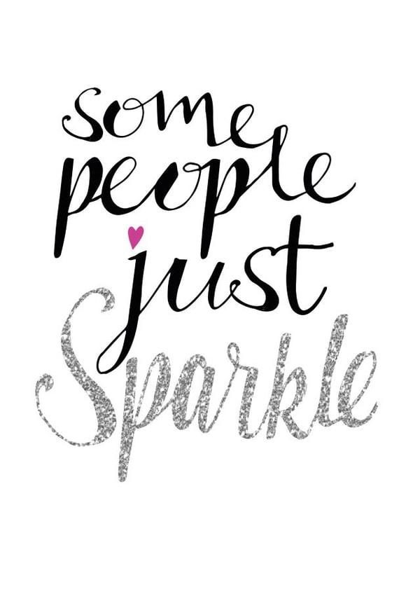 Some people just sparkle hugs card created by Missycards