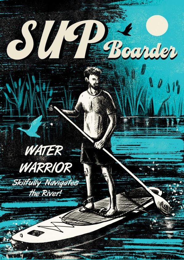 Paddle Boarding Card created by Rocket68