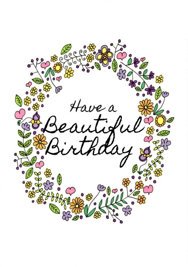 Beautiful birthday flower ring card created by Fefe Teale