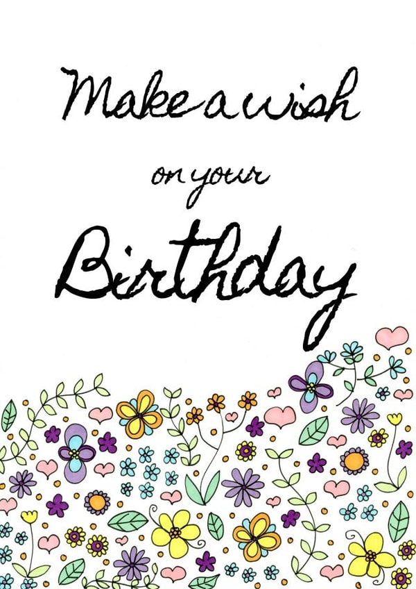 Make a wish birthday card created by Fefe Teale