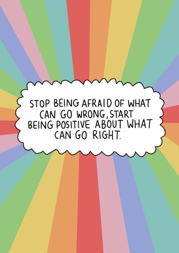 Positive motivational phrase card created by Scribble and Stitchh