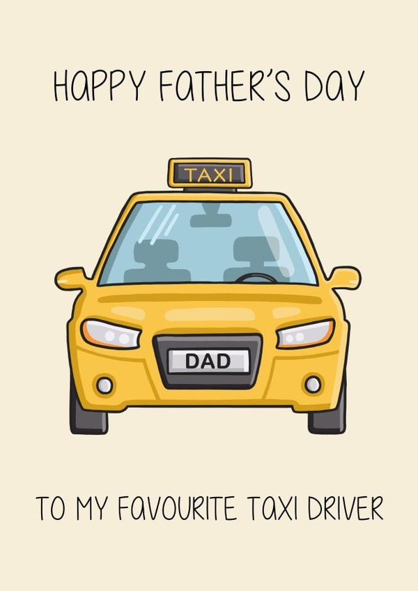 Father’s Day Taxi Driver Card created by Creaternet