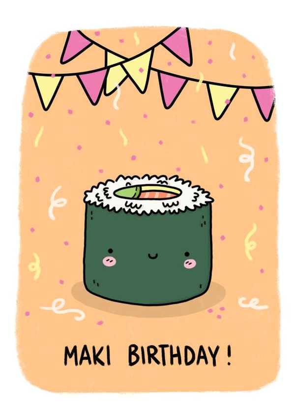 Maki Birthday Card created by Camille Medina