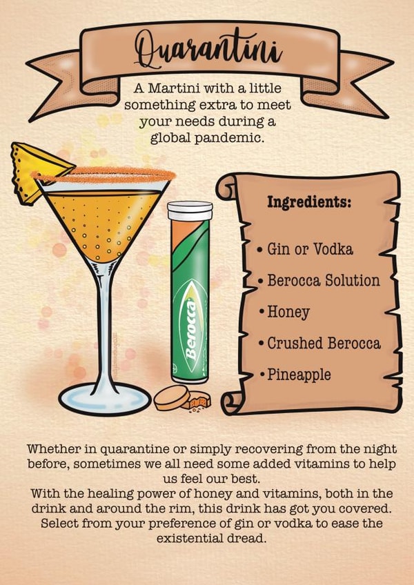 Let’s Celebrate - Quarantini Pandemic Cocktail Birthday Card created by Katy Does Nothing